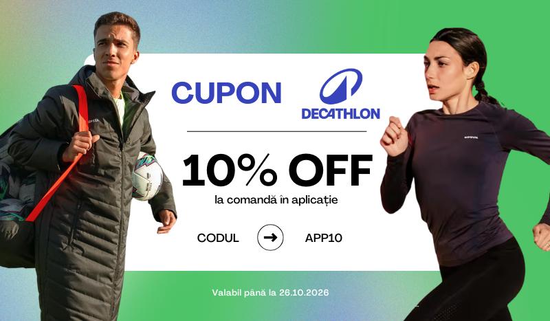 coupon-10% REDUCERE DECATHLON APP