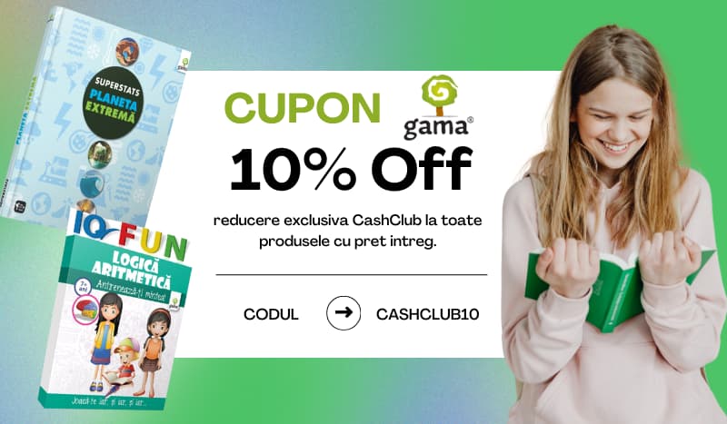 coupon-10% REDUCERE EXCLUSIVA CASHCLUB