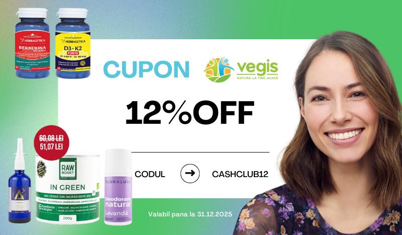 coupon-25 LEI REDUCERE LA VEGIS.RO!
