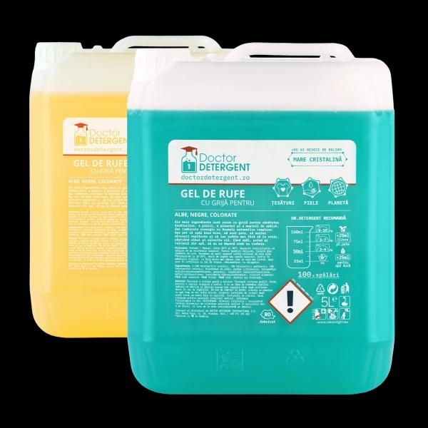 Descoperă Doctor Detergent, detergentul românesc pentru familii, cu variante parfumate sau fără parfum și 8% cashback prin CashClub.