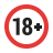 Category 18+ icon