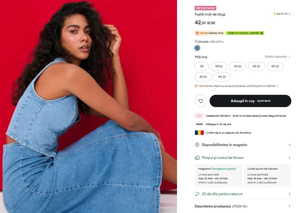 Ținute de primăvară de la Sinsay până în 100 de lei, inspirate din trendurile de modă 2026 - Imagine 5