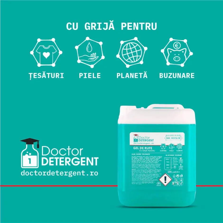 Doctor Detergent: detergentul românesc pentru familii care vor rufe curate, piele protejată și cumpărături mai inteligente - Imagine 1