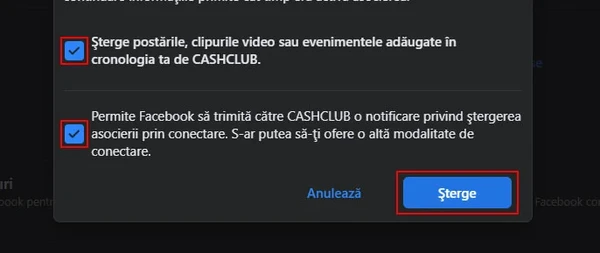 Data deletion step 5